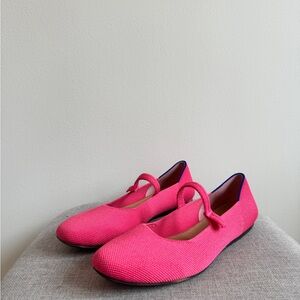 Rothy's Vibrant Pink Flats